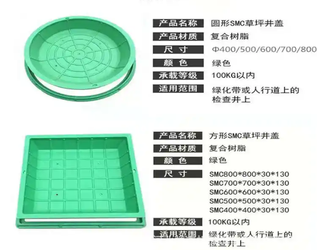 遂平树脂复合种植井盖展示